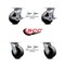 Service Caster 5 Inch Glass Filled Nylon Caster Set with Roller Bearings 4 Swivel Lock 2 Brake SCC-30CS520-GFNR-TLB-BSL-2-BSL-2 - alternate 7